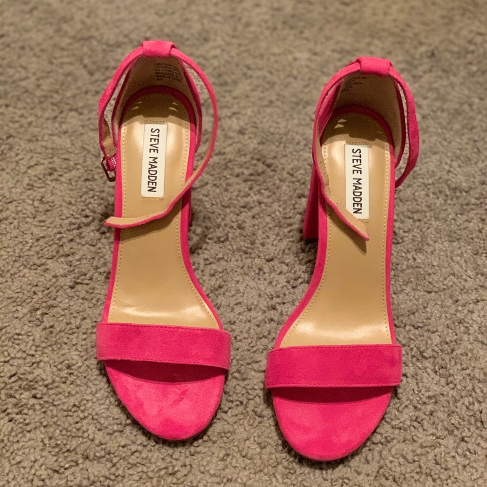 Steve Madden Pink Suede Heel